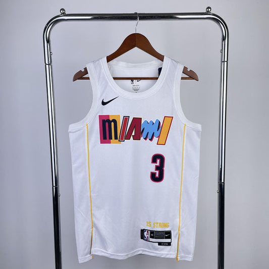 Regata  Miami Heat City Edition 22/23 Dwayne Wade Branca