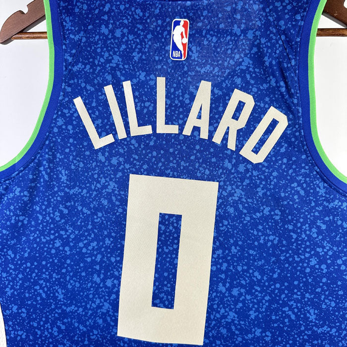 Regata  Milwaukee Bucks City Edition 23/24 Damian Lillard Azul