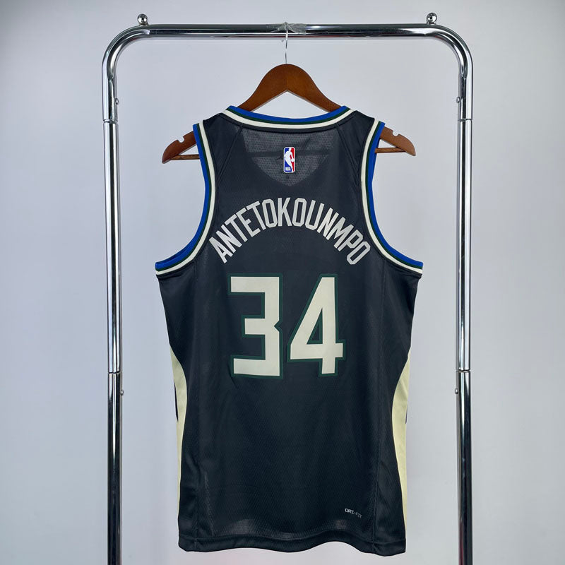 Regata  Milwaukee Bucks Statement Edition 23/24 Giannis Antetokounmpo Preta