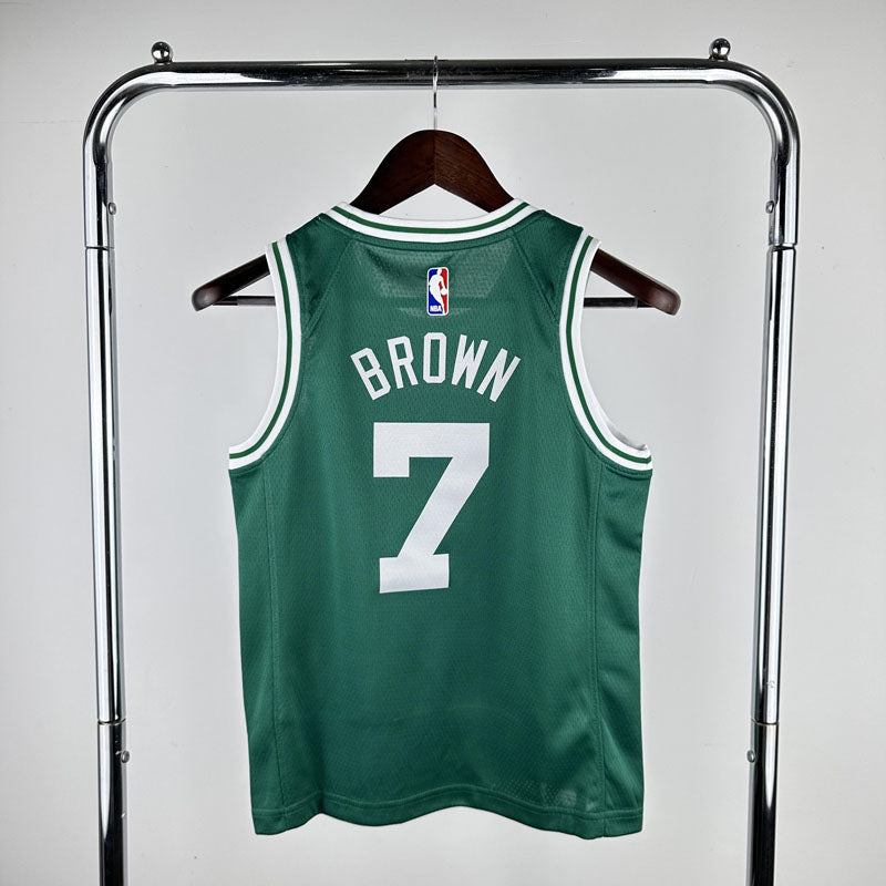 Regata Infantil  Boston Celtics Jaylen Brown Verde