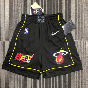 Short  Miami Heat City Edição 75 anos 21/22 Preto