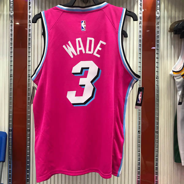 Regata  Miami Heat Vice Edition Dwayne Wade Rosa