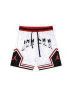 Short Jordan Diamond Branco/Vermelho
