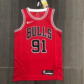Regata  Chicago Bulls Icon Edição 75 anos Dennis Rodman Vermelha