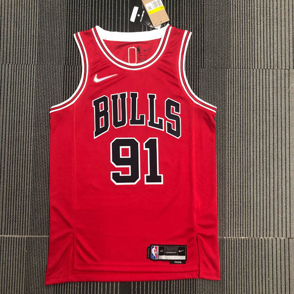 Regata  Chicago Bulls Icon Edição 75 anos Dennis Rodman Vermelha