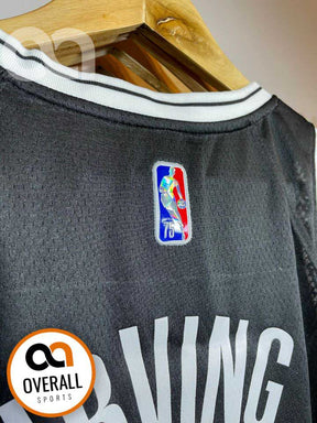 Regata  Brooklyn Nets Icon Edição 75 anos Kyrie Irving Preta