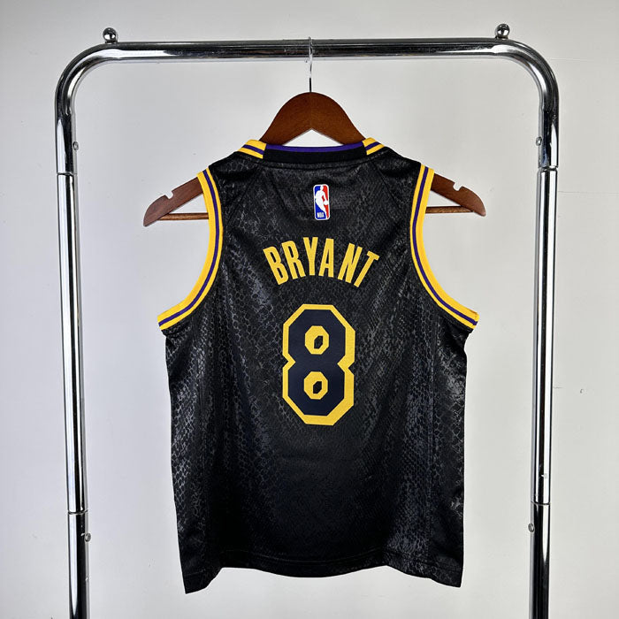 Regata Infantil  Los Angeles Lakers Kobe Bryant 8 Preta