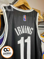 Regata  Brooklyn Nets Icon Edição 75 anos Kyrie Irving Preta
