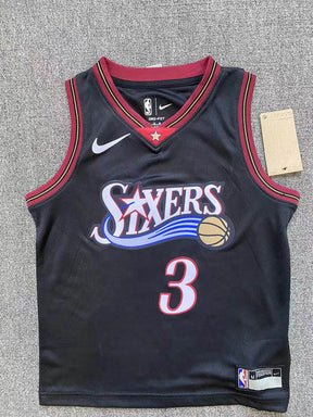 Regata Infantil Philadelphia 76ers Allen Iverson Preta