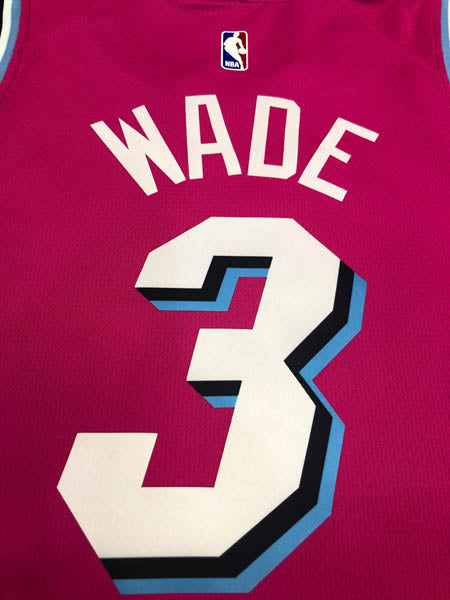 Regata  Miami Heat Vice Edition Dwayne Wade Rosa
