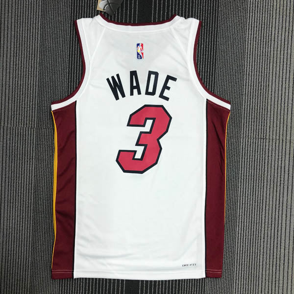 Regata  Miami Heat Association Edição 75 anos Dwayne Wade Branca