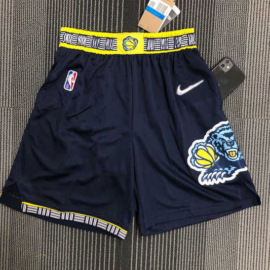 Short  Memphis Grizzlies Icon Edição 75 anos 21/22 Azul Escuro
