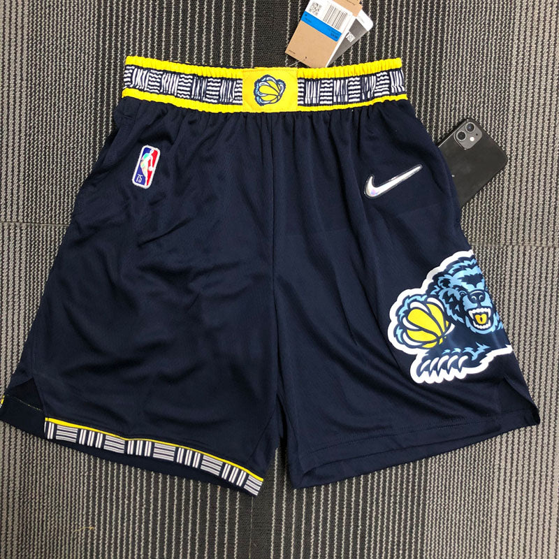 Short  Memphis Grizzlies Icon Edição 75 anos 21/22 Azul Escuro
