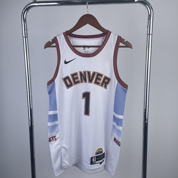 Regata  Denver Nuggets City Edition 22/23 Porter Jr Branca