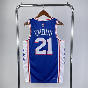 Regata  Philadelphia 76ers Icon Edition 24/25 Joel Embiid Azul