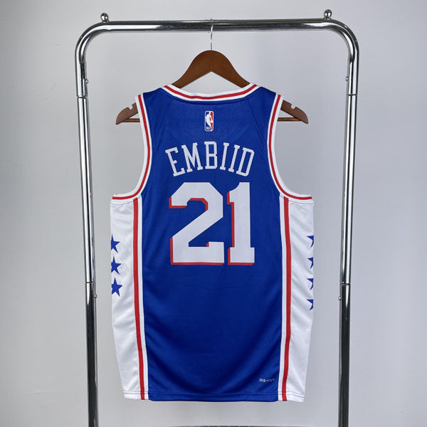 Regata  Philadelphia 76ers Icon Edition 24/25 Joel Embiid Azul