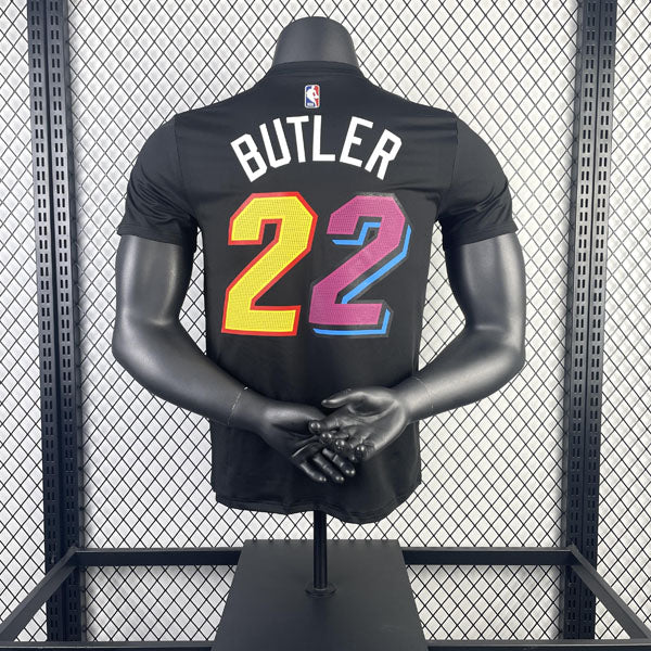 Camiseta  Miami Heat Jimmy Butler City Edition DRI-FIT Preta