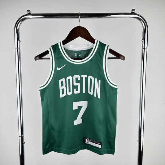Regata Infantil  Boston Celtics Jaylen Brown Verde