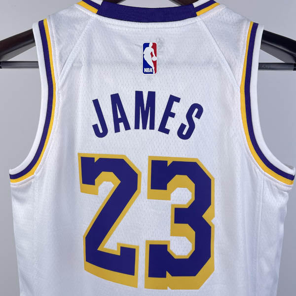 Regata Infantil  Los Angeles Lakers LeBron James 23 Branca