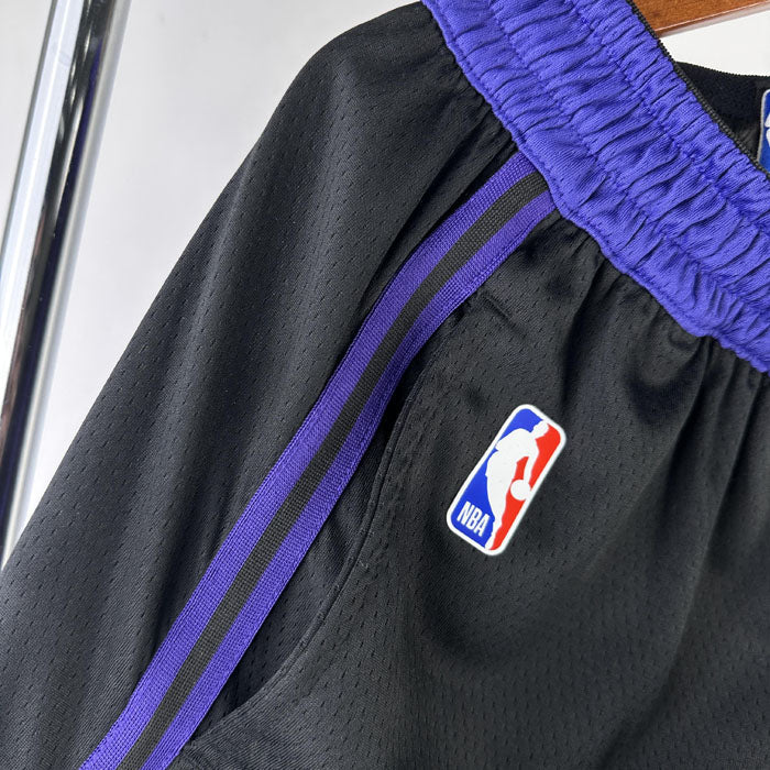 Short  Los Angeles Lakers City Edition 25/26 Preto e Roxo