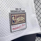 Regata Denver Nuggets Retrô Mitchell & Ness 1991/1992 Dikembe Mutombo Branca