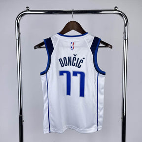 Regata Infantil  Dallas Mavericks Luka Doncic Branca