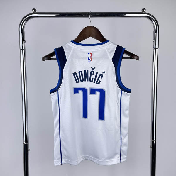 Regata Infantil  Dallas Mavericks Luka Doncic Branca