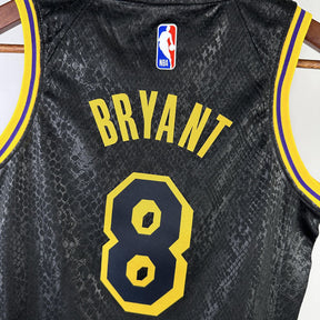 Regata Infantil  Los Angeles Lakers Kobe Bryant 8 Preta