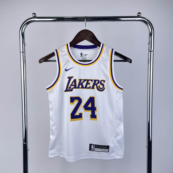 Regata Infantil  Los Angeles Lakers Kobe Bryant 24 Branca