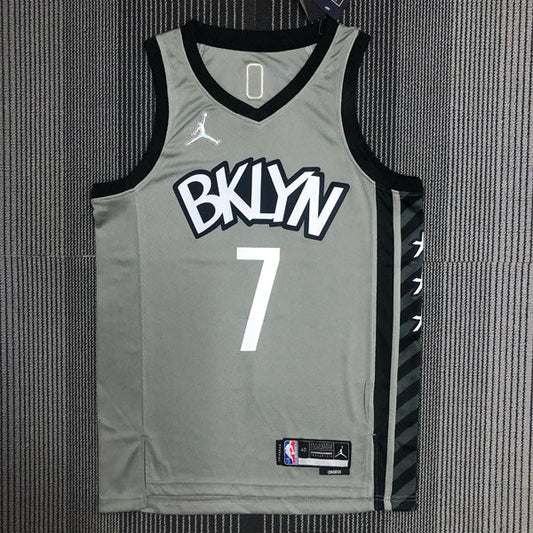 Regata  Brooklyn Nets Edição 75 anos 21/22 Kevin Durant Cinza