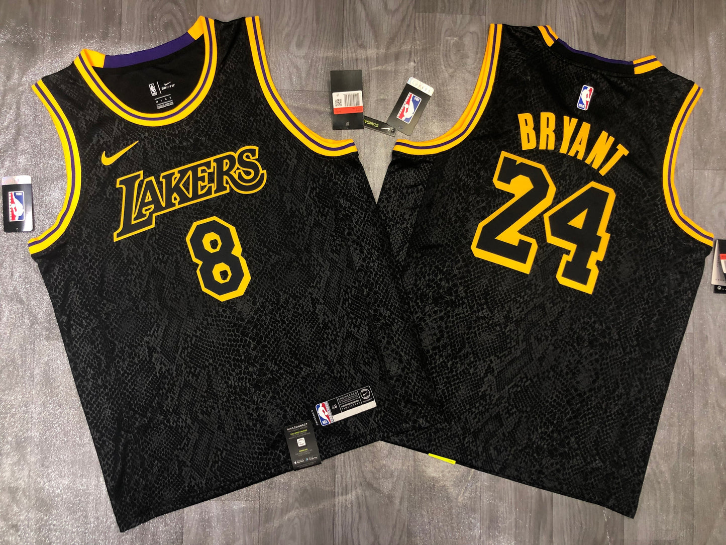 Regata  Los Angeles Lakers Black Mamba Kobe Bryant 8/24 Preta