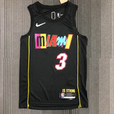 Regata  Miami Heat City Edição 75 anos Dwayne Wade Preta