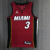 Regata  Miami Heat Statement Edição 75 anos Dwayne Wade Vermelha