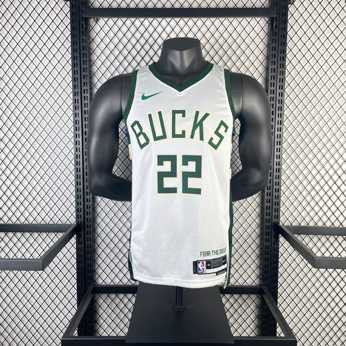 Regata  Milwaukee Bucks Association Edition 23/24 Khris Middleton Branca