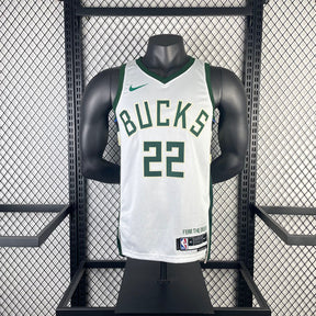 Regata  Milwaukee Bucks Association Edition 23/24 Khris Middleton Branca
