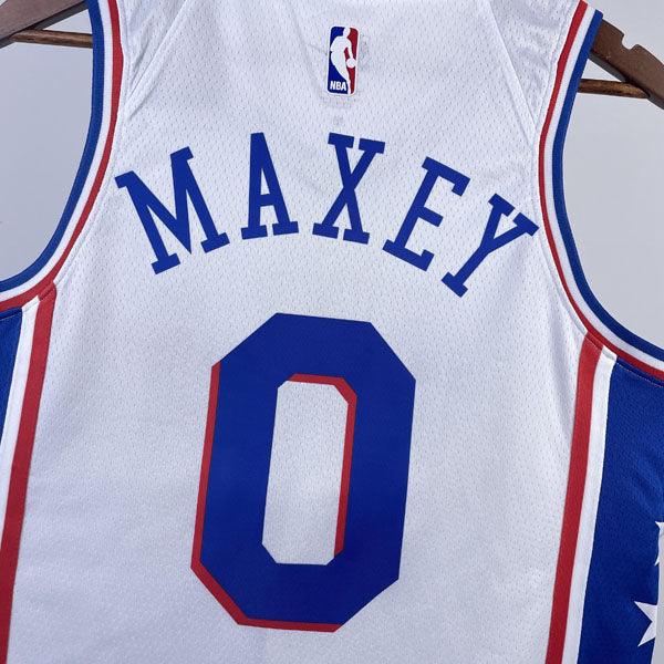 Regata  Philadelphia 76ers Association Edition 23/24 Tyrese Maxey Branca