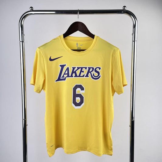 Camiseta  Los Angeles Lakers LeBron James DRI-FIT Amarela