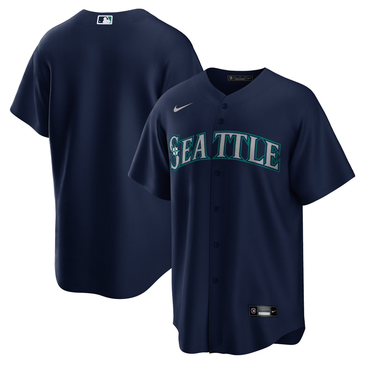 Camisa MLB  Seattle Mariners Azul Torcedor