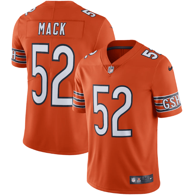 Camisa  Chicago Bears Vapor Limited Laranja