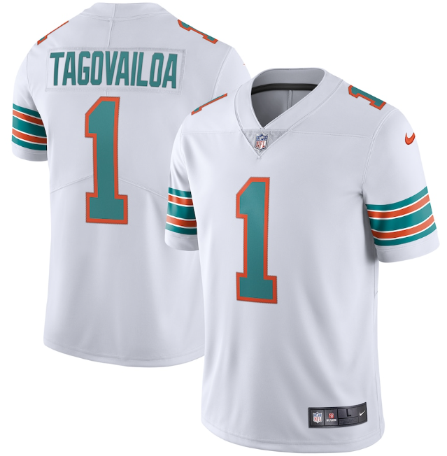 Camisa  Miami Dolphins Vapor Limited Branca