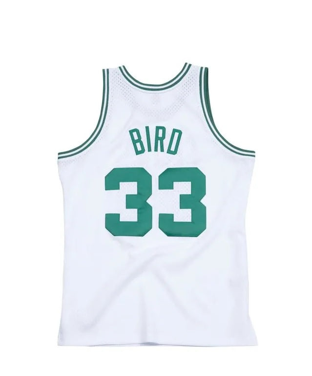 Regata  Boston Celtics Retrô Mitchell & Ness 85/86 Larry Bird Branca