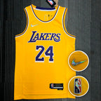 Regata Los Angeles Lakers Edição 75 anos Kobe Bryant 24 Amarela