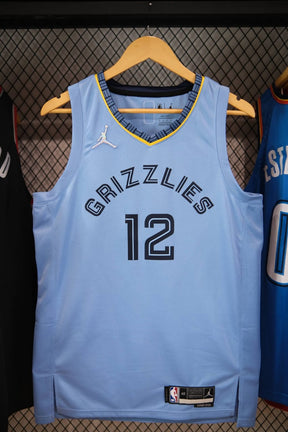 Regata  Memphis Grizzlies Statement Edição 75 anos Ja Morant Azul