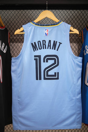 Regata  Memphis Grizzlies Statement Edição 75 anos Ja Morant Azul