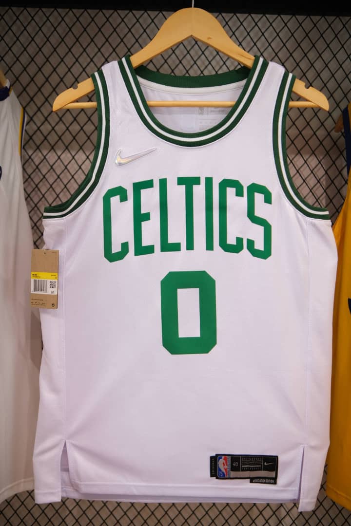 Regata  Boston Celtics Edição 75 anos 21/22 Jayson Tatum Branca