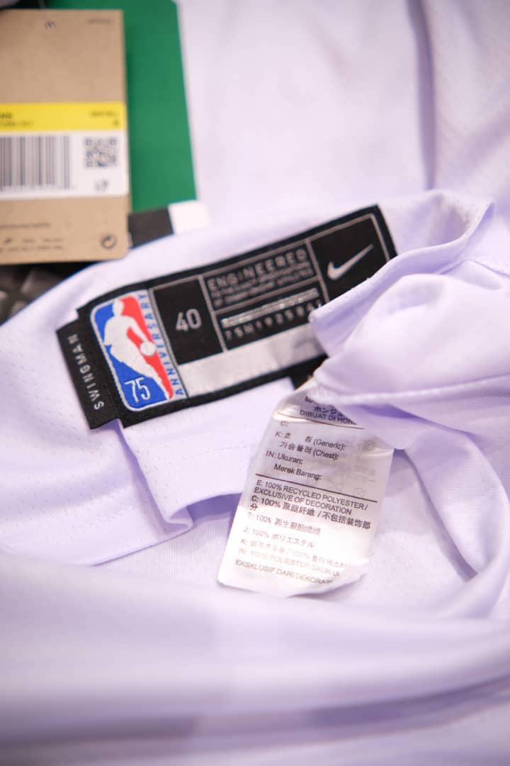 Regata  Boston Celtics Edição 75 anos 21/22 Jayson Tatum Branca