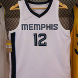 Regata  Memphis Grizzlies Association Edição 75 anos Ja Morant Branca