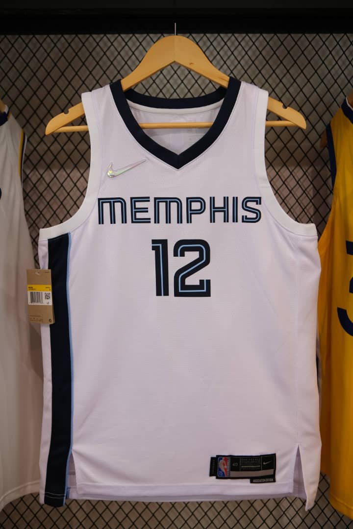 Regata  Memphis Grizzlies Association Edição 75 anos Ja Morant Branca