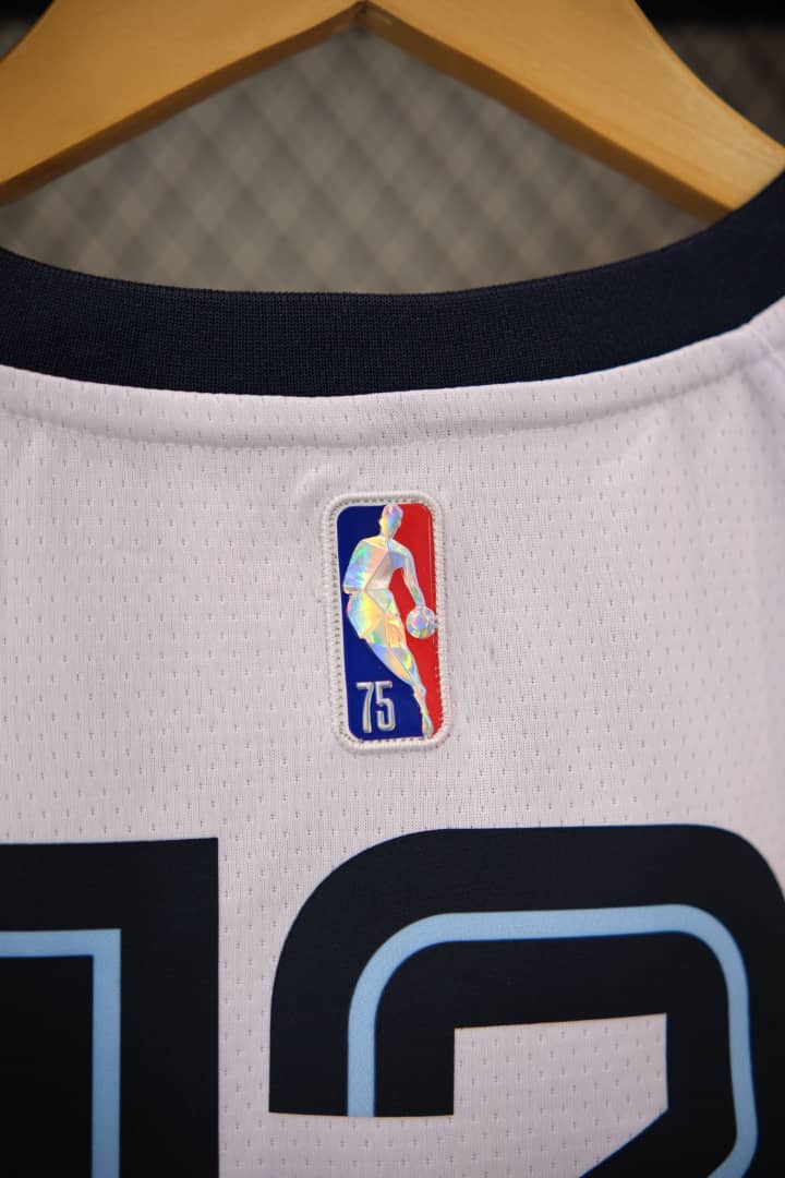 Regata  Memphis Grizzlies Association Edição 75 anos Ja Morant Branca