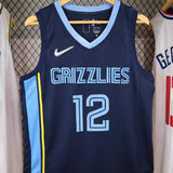 Regata  Memphis Grizzlies Icon Edição 75 anos Ja Morant Azul